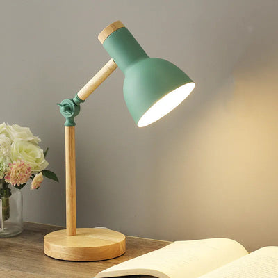 Up and Down Foldable Table Lamp Marcaron Student's Table Lamps Simple Nordic Wood Desk Lamp EU/US/UK Plug Table Light AC85-260v My Store