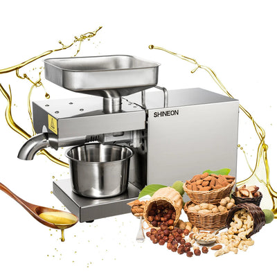1500W 110V/220V Automatic Cold Press Oil Machine, Oil Cold Press Machine, Sunflower Seeds Oil Extractor, Olive Oil press Extract My Store
