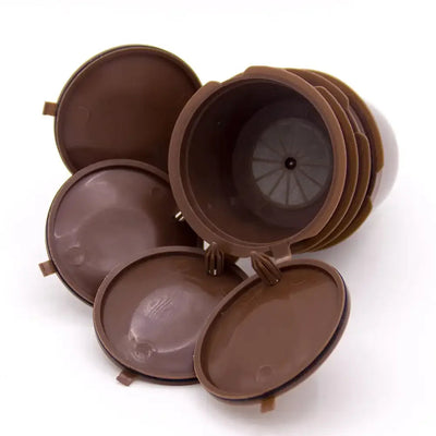 Reusable Coffee Capsule Kits for Nescafe Dolce Gusto Machine Refillable Capsules Pod Compatible Filter Cups Dispenser Supplies My Store