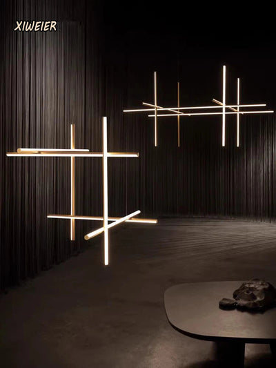 Italian Nordic postmodern exhibition hall lights, hotel and restaurant pendant lights with minimalist lines, LED shaped lights My Store